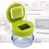 Garlic Chopper Mini Garlic Crusher Stainless Steel Press for Vegetables Onion Ginger Chili Peanut 2-Pack
