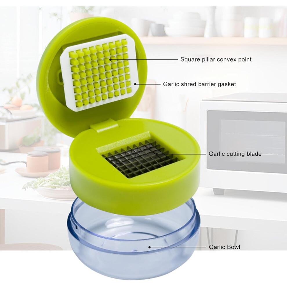 Garlic Chopper Mini Garlic Crusher Stainless Steel Press for Vegetables Onion Ginger Chili Peanut 2-Pack