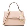 Ava Retro Monocolore Flip Versatile per Pendolari Ciondolo con Logo Borsa a Mano in Pelle Borsa a Tracolla Borsa a Spalla Mini Donna Rosa Morbido