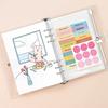 Monolike A5 Happy and Lucky Diary Set - Lunchtime - Includes annual, monthly, and weekly plans, a scheduler, and an illustrated diary.