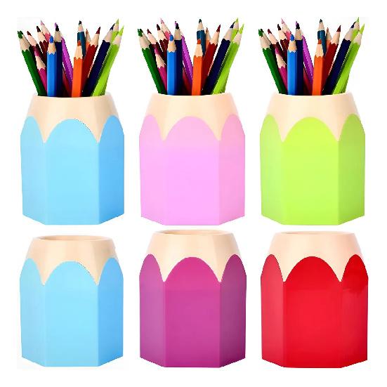 Mj New Organizer with 6 Pencil Holders in the Shape of 1 1