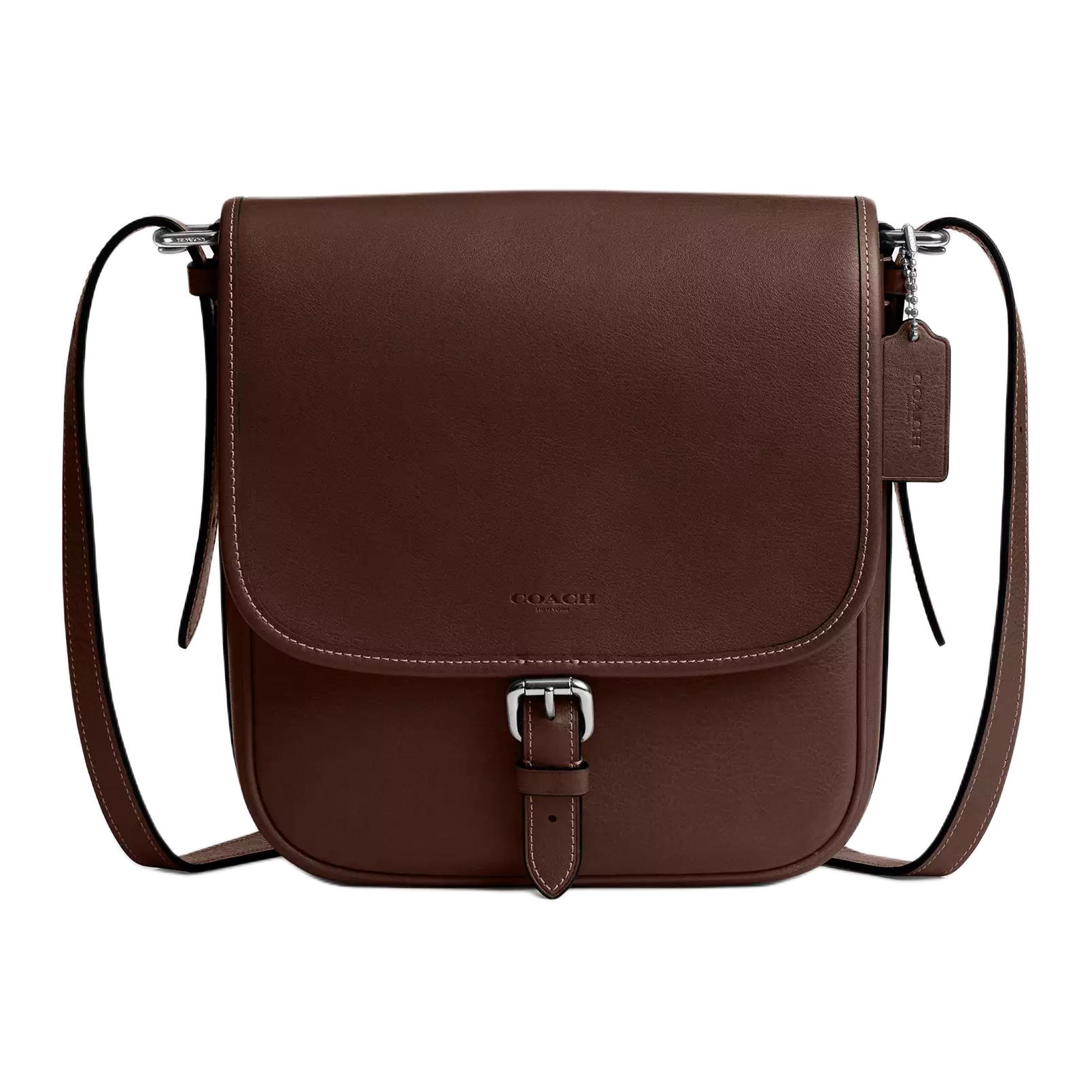 

Coach Hitch 23 Magnetic Snap Pocket Natural Grain Leather Shoulder Crossbody Bag Medium Men Bags Dark-Brown CV979-MPL Basic Set (Bag+Dust Bag)