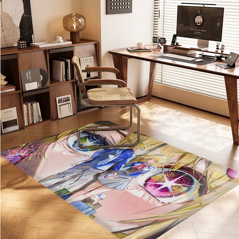 OSHI NO KO CARTOON GIRL Bath Mat Kids Room Bedroom Decoration Balcony Anti-Slip Doormat Living Room Alfombra