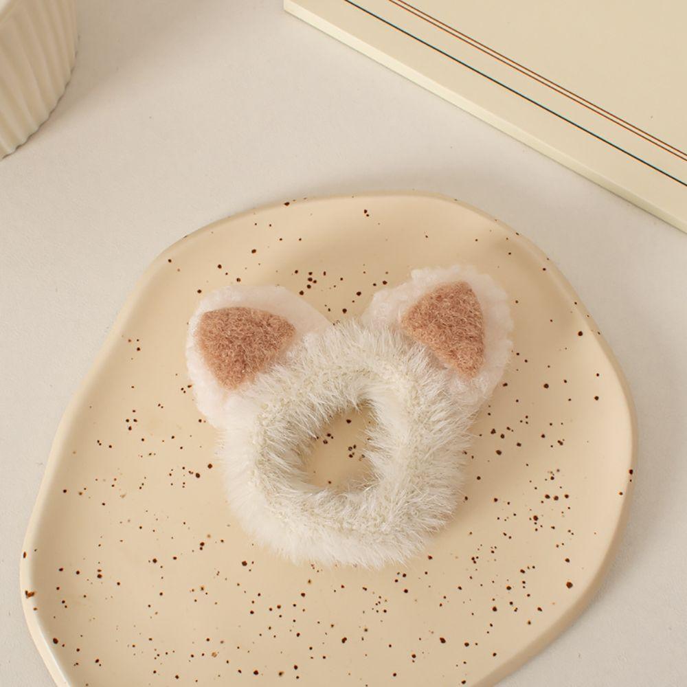 Ties For Girls Christmas Ponytail Holder Cat Ears Scrunchies Korean Style Hair Rope Women Hair Ring