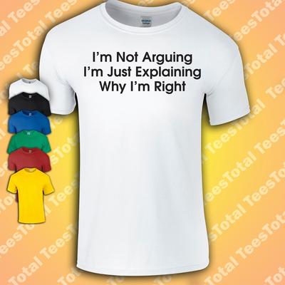 Ich streite nicht, ich erkläre nur, warum ich Recht habe T-Shirt | Lustig | Papa-Witz