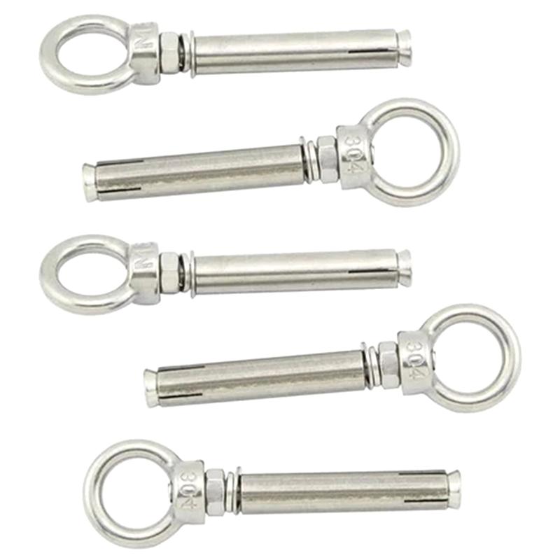 Stainless Steel Expansion Bolt M6 M8 M10 304 Grade Eye Bolt Anti Loose Anchor for Equipment and Pipe Mounting