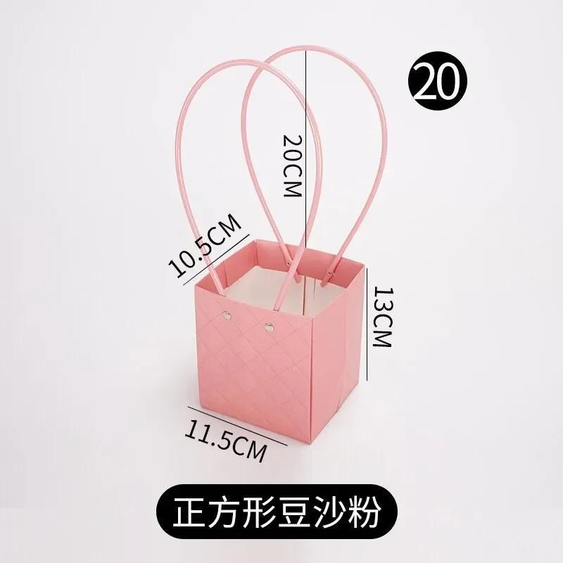 

Flower Wrapping Bag Floral Waterproof Kraft Paper Box Tote Bags Mother s Day Embossed Flat Styles 10pcs New Gift Bags Birthday 10pcs