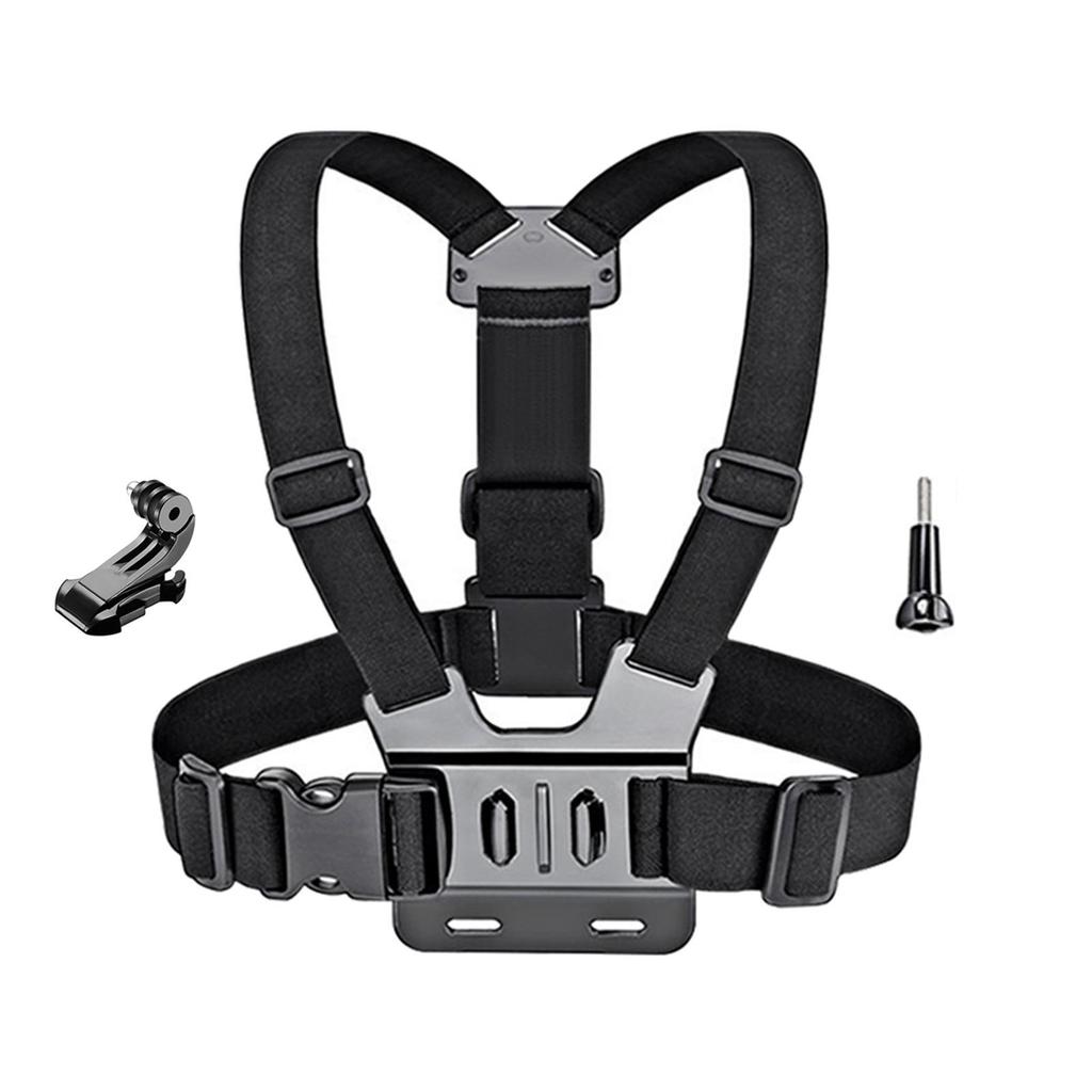 GoPro & DJI Osmo Camera Sports Accessories: Chest and Shoulder Strap 5-Piece Set.