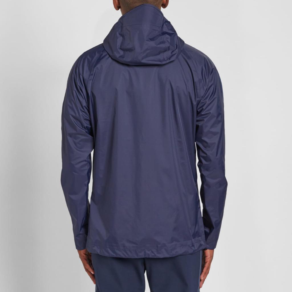 Adidas Originals Adicolor Logo Print Hooded Straight Dry Jacket Men Jackets Dark-Blue AZ1449