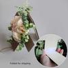 2026 Easter Cross Simulation Flower Decoration Cross Symbol Easter Wreath Easter Religious Long-Lasting 3D Floral Wreath