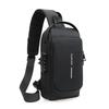 WEIXIER תיק כתף USB נגד גניבה רב תכליתי לגברים גבר Crossbody Crossbody נסיעות קלע תיקי חזה חבילת שליח לזכר