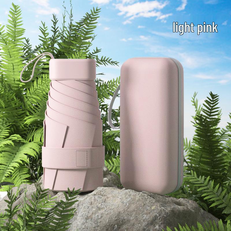 Compact Ultralight Dual-Use Mini Umbrella: Portable Anti-UV Sunshade for Women, Perfect for Sunny and Rainy Days