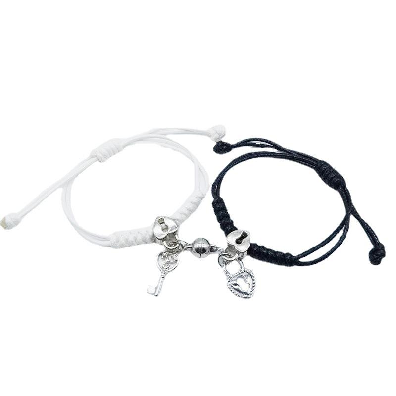 Buy Key Lock Attracts Couples Bracelets A Pair of Simple Love