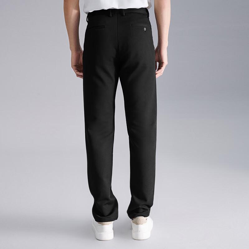 Baoxiniao Men's Lightweight Brushed Business Casual Straight-Leg Trousers