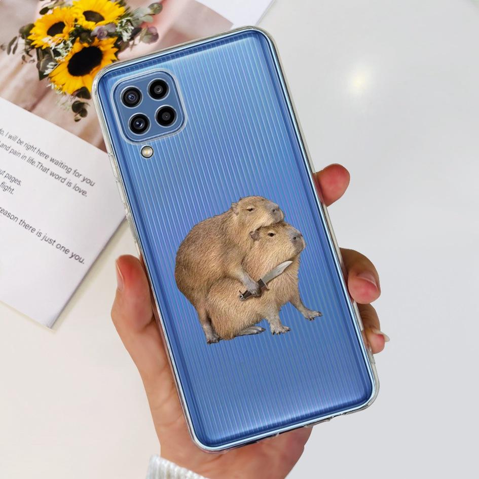 For Samsung M32 Case Galaxy M32 SM-M325F Cover Cute Fashion Flower Cartoon Soft Cases For Samsung M22 F22 M52 5G SM-M526B Bumper