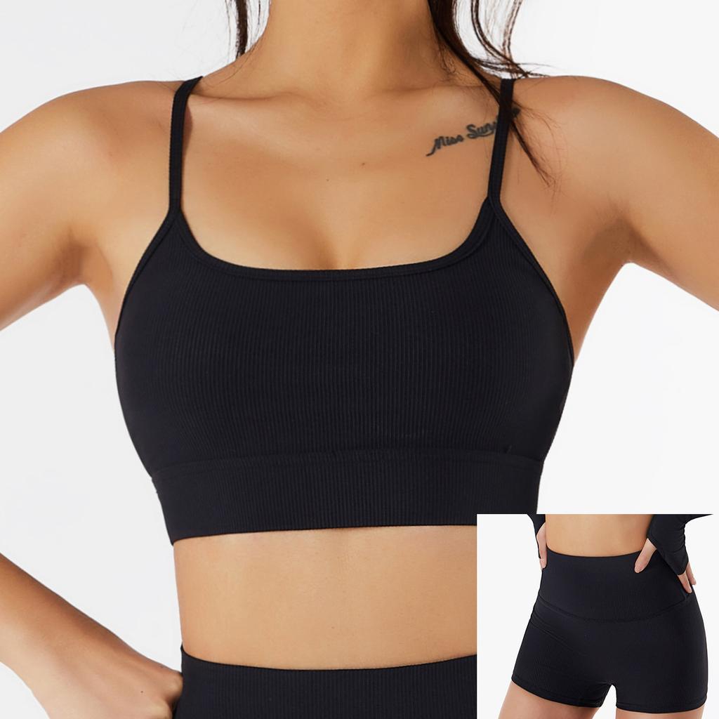 Shockproof Sports Underwear Gather Yoga Bra Running Fitness Beautiful Back Double Shoulder Suspender Yoga Clothes Women