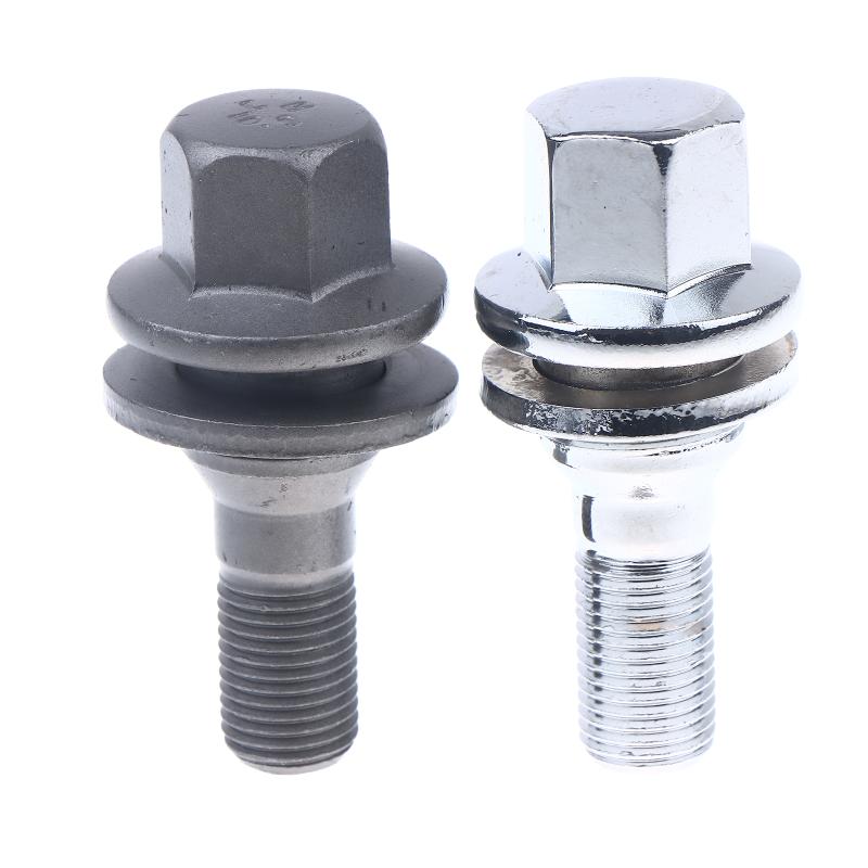 4Pcs 17mm Hex Wheel Lug Bolts - Fit For 206 207 208 308 407 3008 Car Wheel Nuts Auto Replacement Parts Accessories