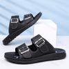 Herren Sommer Hausschuhe 2025 Atmungsaktive Outdoor Strandsandalen Rutschfeste Flip Flops Neue Flache Hausschuhe Hochwertige Herrenschuhe