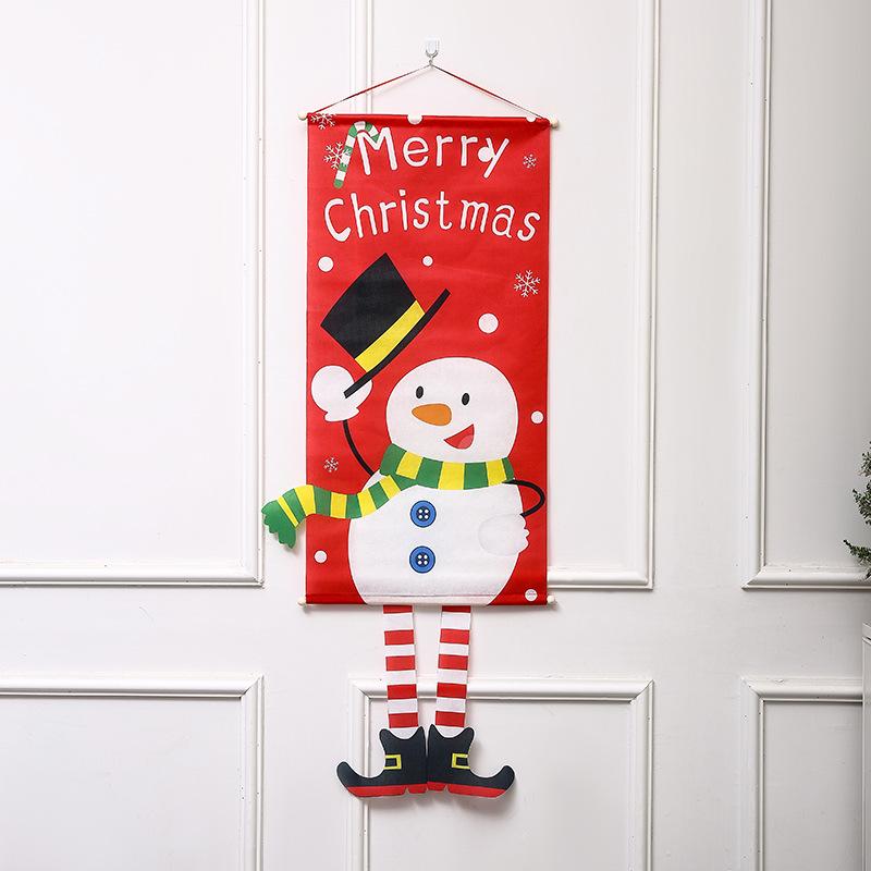 Creative Christmas Hanging Santa & Elk Cloth Banner Ornaments