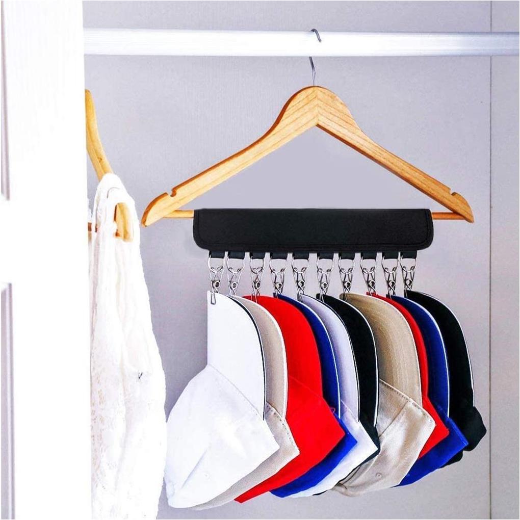 Hats Hooks Hanger Household Indoor Ple Baseball Caps Organizer Ple Folding Hat Storage Holder Headgear Organization Rack
