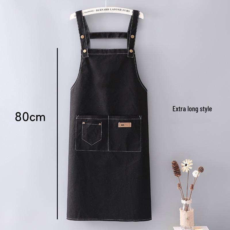 Unisex Canvasförkläde: Snygg, Smutsavvisande, Slitstark, Perfekt för Kök & Restauranger, Egen Logotyptryck Finns