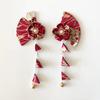 Bell Kimono Sakura Hairpin Sakura Hanfu Fan Hair Clip Cute Tassel Fan Hair Clip  Photo Pros