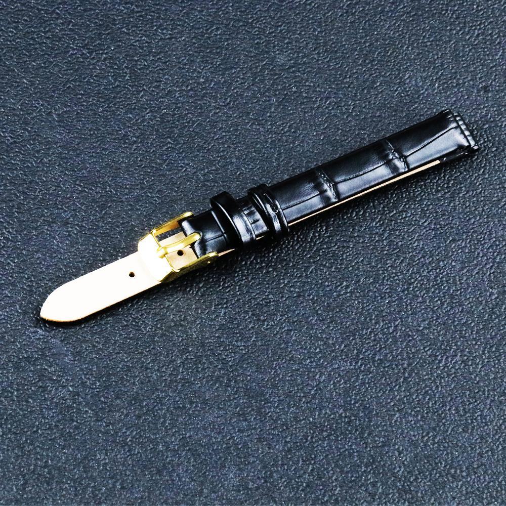 Leather Wath Strap 8mm 10mm 12mm 14mm 16mm 18mm 20mm Strap Genuine Leather Watch Bracelet Rose Gold Buckle with Tool