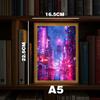 Asian Tokyo Eastern Cities Pretty Cityscape Painting Photo Frame Bedside Light Home Office Perfect Gift Traveler LED and for Kid Friendly Entertaining