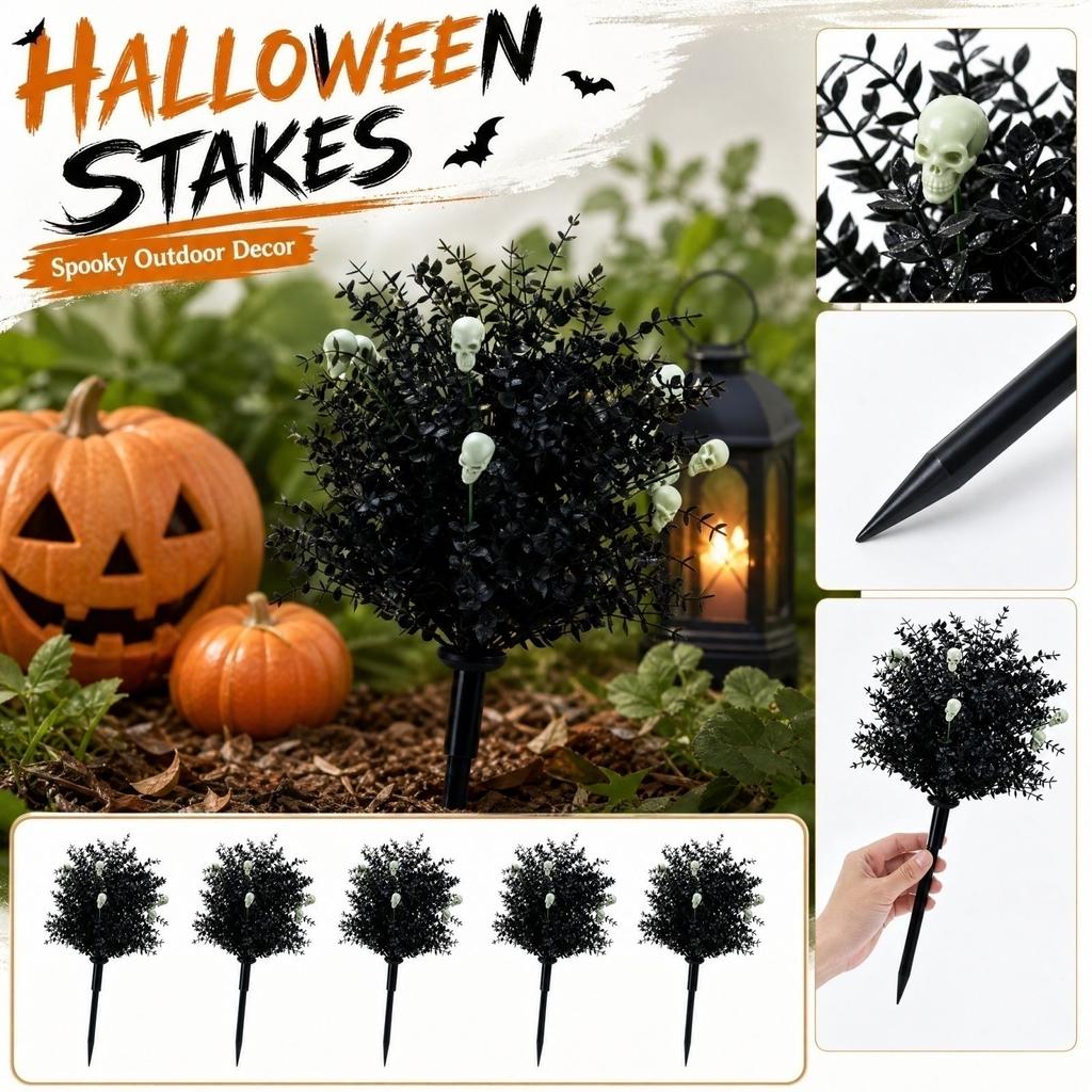 Artificial Pumpkin Ground Stake for Halloween Decorations Indoor Outdoor