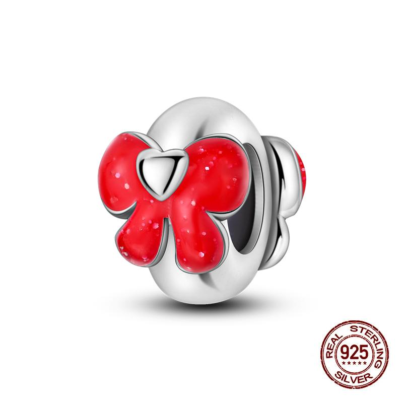 Sweet Copper Tea Party Pink Princess Series Charms Beads Fit 3Mm Original Bracelets Diy Jewelry Birthday Gifts