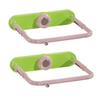 2Pcs No Punching Telescopic Washbasin Rack Plastic Pot Lid Storage Rack  Bathroom