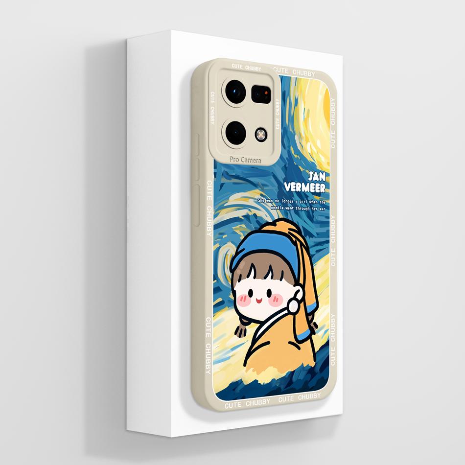 Cute Panda Case For Oppo Reno 7 Pro 7Z 7Lite Phone Cover Soft Liquid Silicone Anti Drop Back Covers For Oppo Reno7 4G 5G Housing