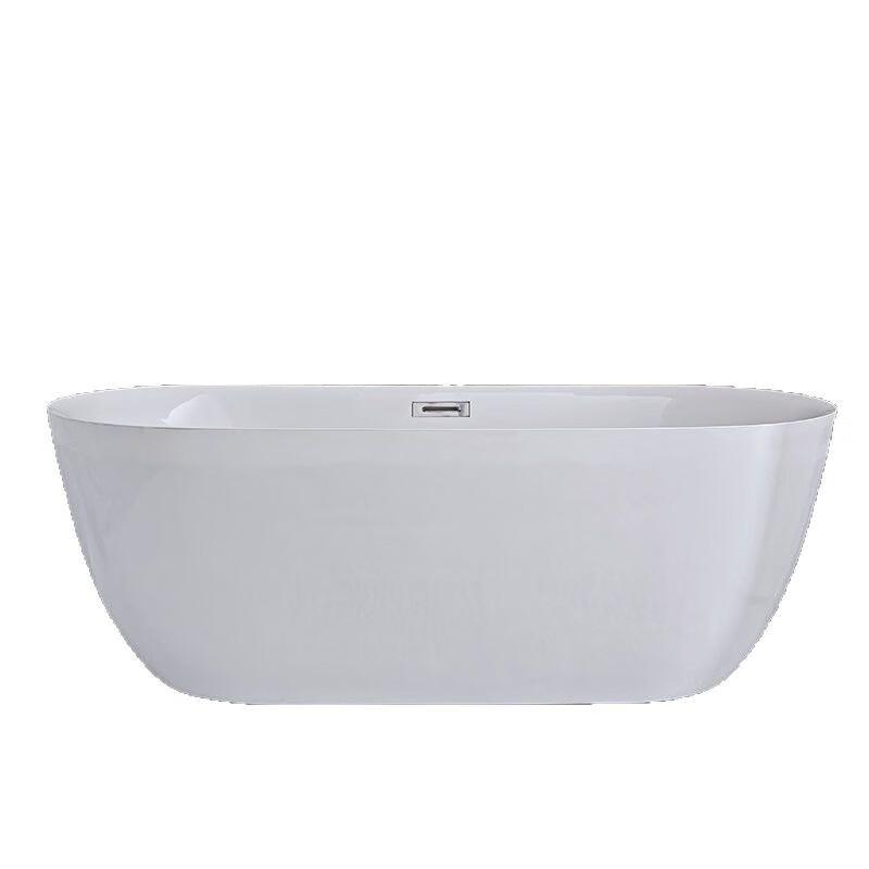 TLXT High-End Ceramic Bathtub with Floor Faucet
