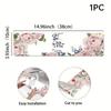 1Pcs Floral Sink Faucet Absorbent Mat, Drainage Pad, Kitchen, Bathroom Sink, Countertop, Drain Pad, Diatomaceous Mud Washbasin, Quick Drying Pad