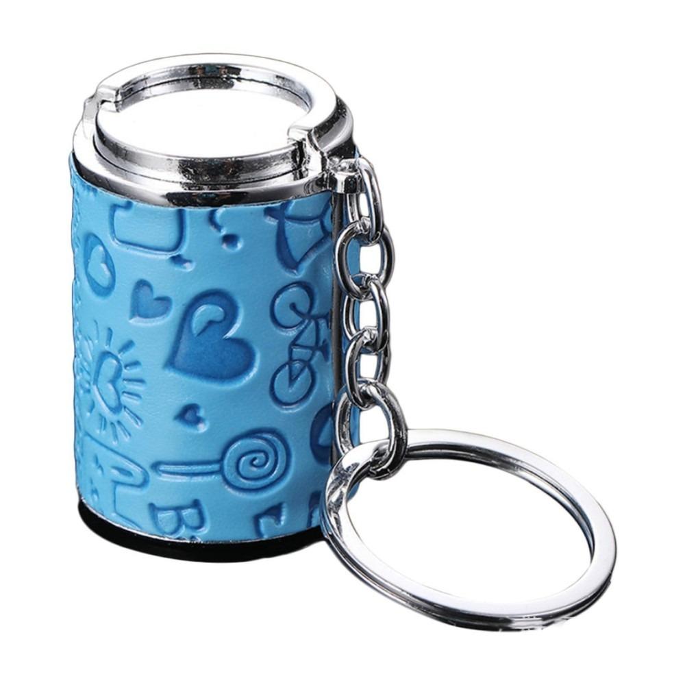 2-in-1 Coin-holding Jar Keychain with Snap Closure Coin Holder  for Supermarket Cashier