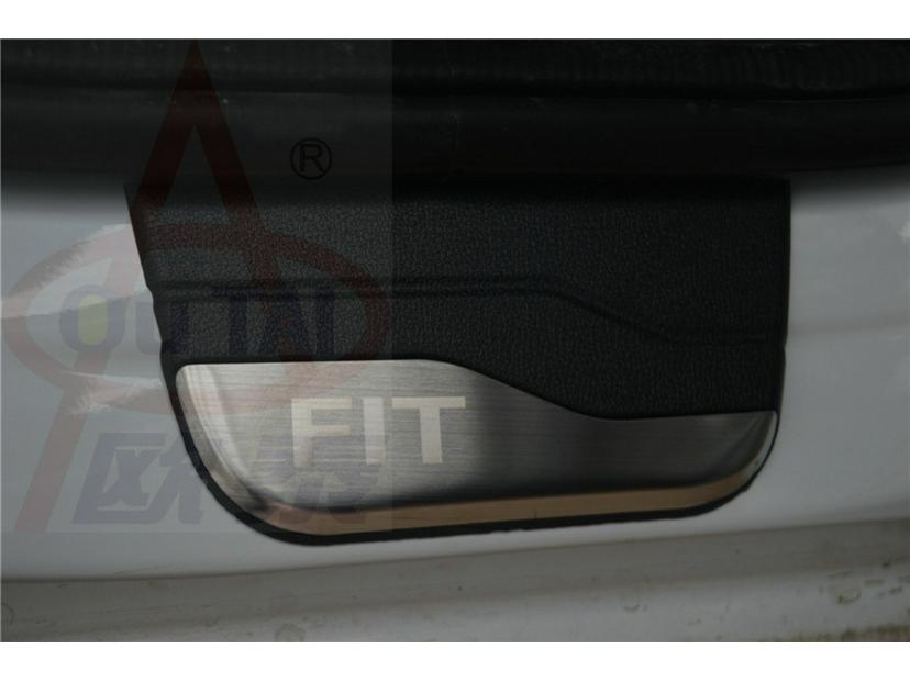Stainless Steel Welcome Pedal Door Sill Strips for 14-18 Fei Models