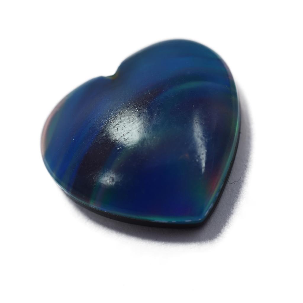 Heart Cut Natural Doublet Opal 18.30 Ct Ring Size Loose Gemstone CERTIFIED
