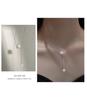 Sterling Silver 925 Sika Pearl Tassel Necklace - Elegant Women's High-End Clavicle Chain