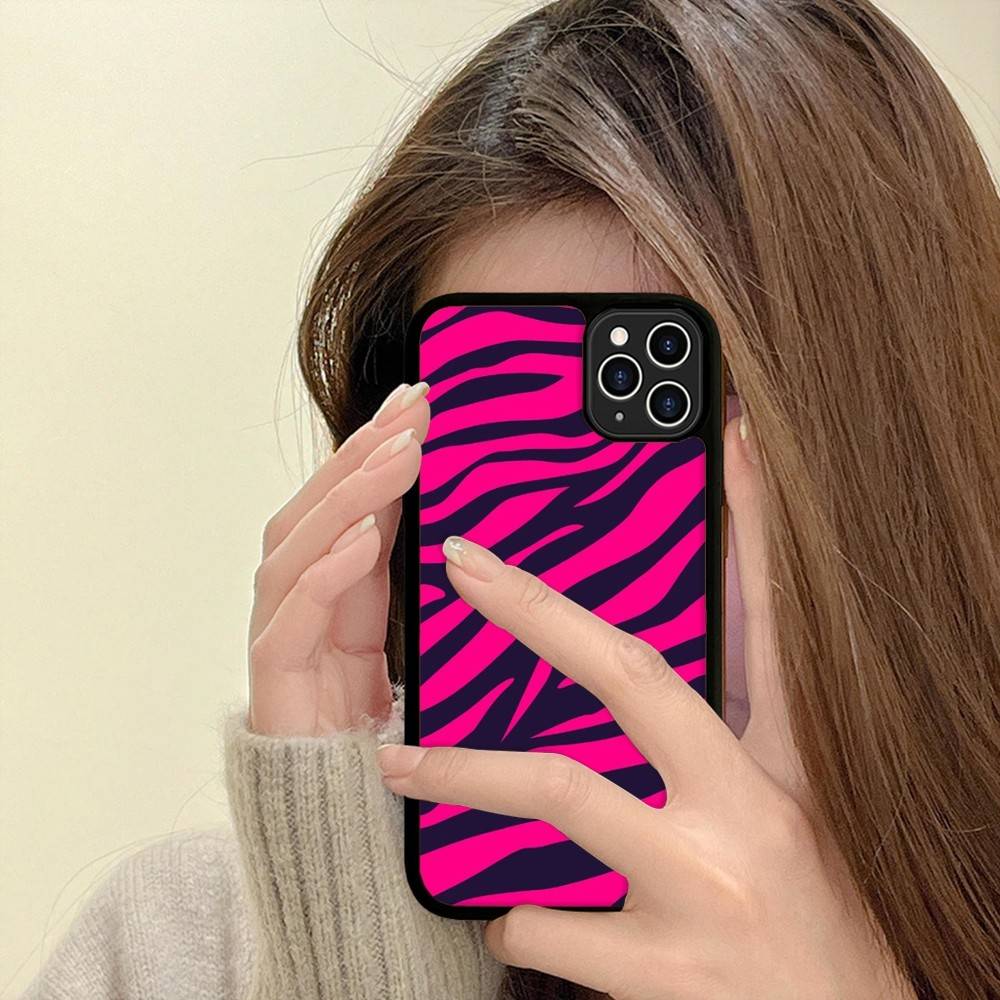 Zebra Print Clip Art For IPhone 17 16 15 14 13 12 11 Pro Max Plus Shockproof PC+TPU Phone Back Cover