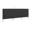 3 Piece Windscreen Mesh 400 X 160 Cm Anthracite