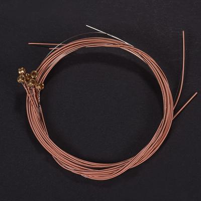 Acoustic Folk Guitar Strings Set Steel Core Copper Alloy Winding, 6pcs  Set