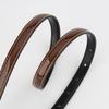 Genuine Leather Women's Thin Belt Decorative Dress with Belt High-end Cowhide Leather Lacquered Belt for Women