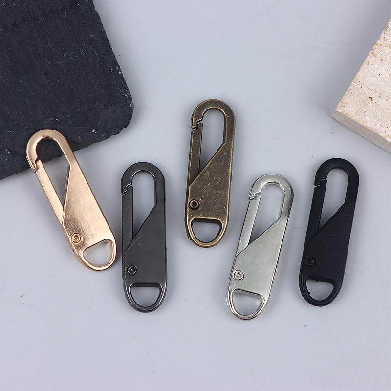 5/10/20Pcs Replacement Zipper Pulls Cord Extender/Zip Metal Pull For Backpacks Jackets Luggage Purses Handbags