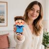 Funny Cute Plush Doll with Hair, Soft Stuffed Toy for Gift Giving