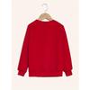 Kids Long Sleeve Crewneck Sweatshirt, Fashion Christmas Letter Print, Autumn Winter Kids Outfit
