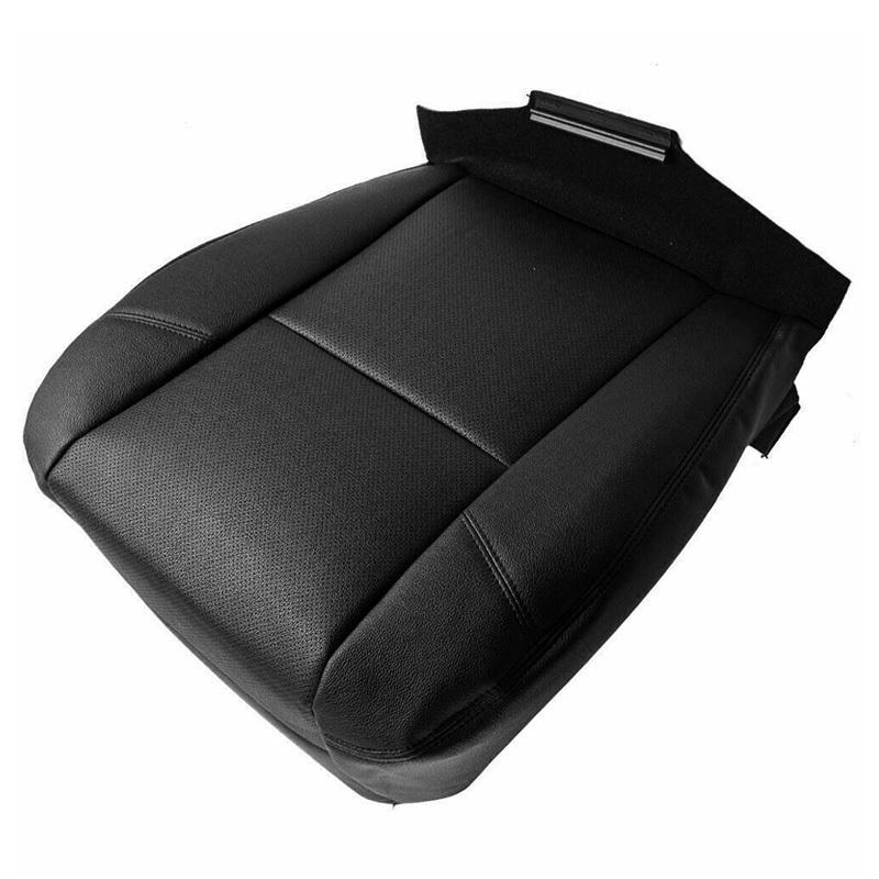 Car Front Driver Side Bottom Seat Cover Fit for Cadillac Escalade ESV EXT 2007 2008 2009 2010 2011 Black PU Leather
