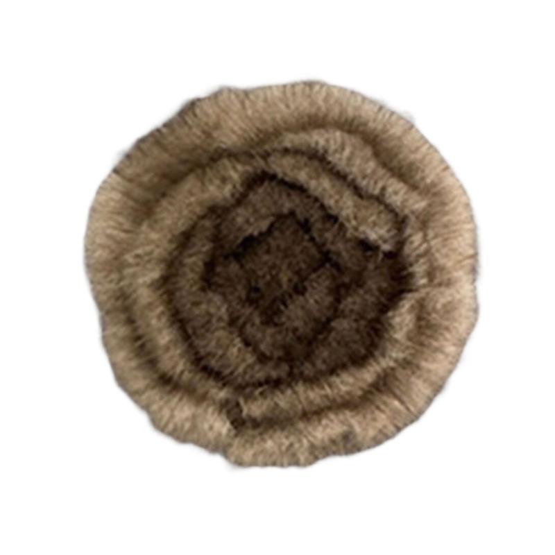 Flower Brooch Pin Imitation Mink Plush Brooch Soft and Comfortable Designs Accessory for Women Various Decoration