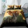 A Wolf in the Night Duvet Cover Set UK Single Double Queen US Twin Full King Size pkm Bed Linen Set