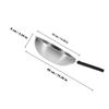 Stainless Steel Honeycomb Frying Pan Non Stick Egg Steak Pan Flat Bottom for All Stovetops Ergonomic Bakelite Handle Kitchen