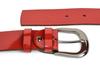 Beltimore skórzany damski pasek do spodni 4 cm czerwony A71 : Kolory - czerwony, Rozmiar pasków - r.110-125 cm